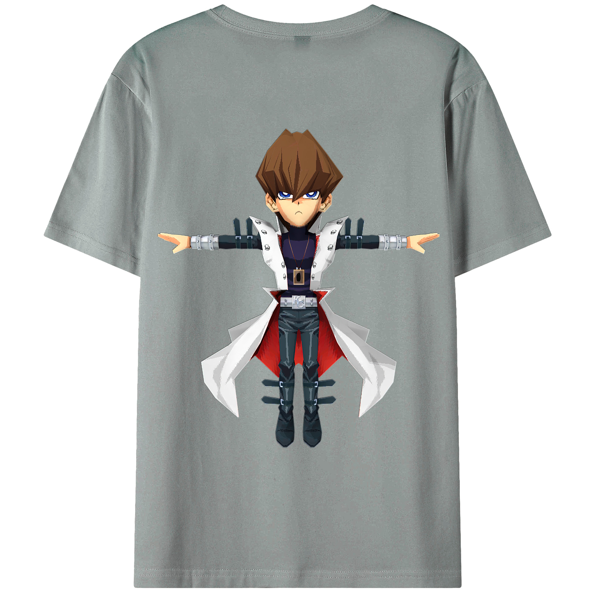 （画像用） 遊☆戯☆王 Yu-Gi-Oh! 綿100％ メンズ半袖Tシャツ（バックプリント） 通気性